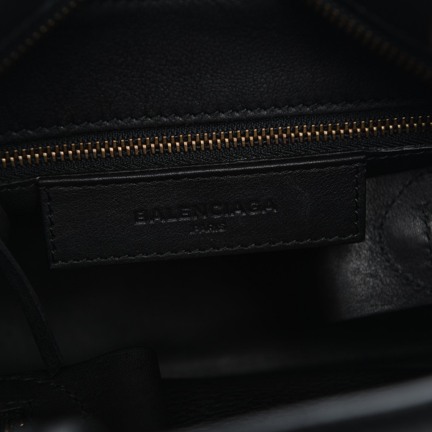 Balenciaga Veau Soyeux Perforated Blackout Hardware S City Black 6 of 7