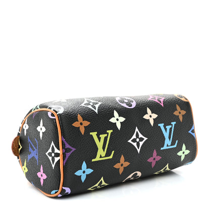 Louis Vuitton Monogram Multicolor Mini Sac HL Speedy Black 4 of 8