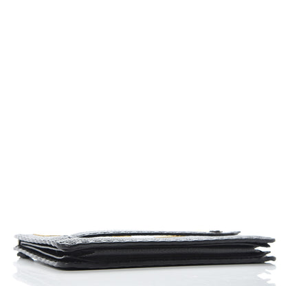 Fendi Cuoio Romano Selleria Monster Eyes Inlay Slim Clutch Black Sunflower 4 of 10