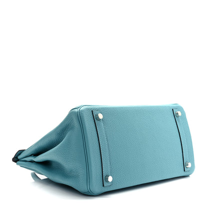Hermes Taurillon Clemence Birkin 30 Bleu Saint Cyr 3 of 10