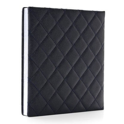 Chanel Caviar Quilted Notebook Navy Blue 3 of 9