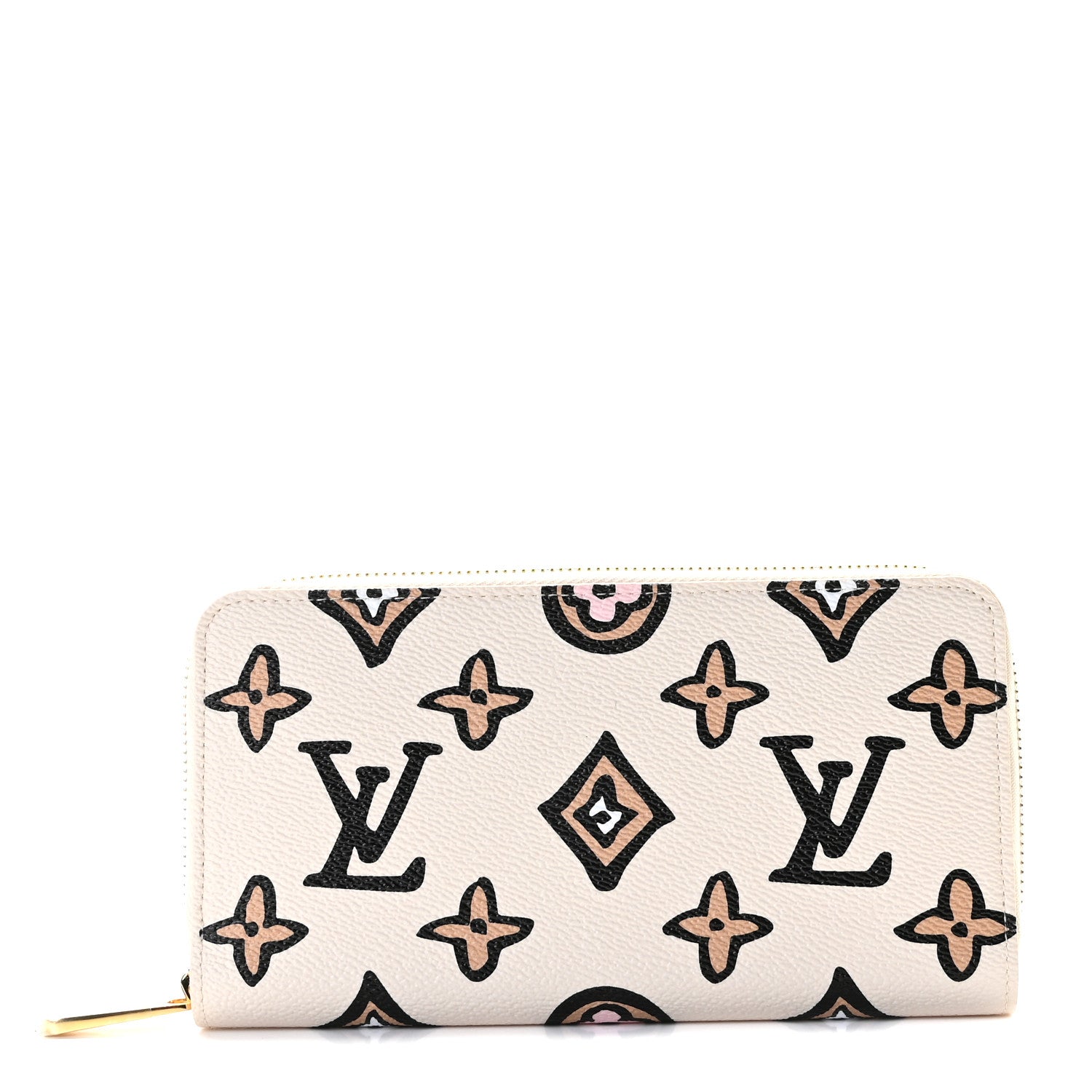 Louis Vuitton Monogram Giant Wild At Heart Zippy Wallet Creme 1 of 8