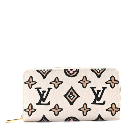Louis Vuitton Monogram Giant Wild At Heart Zippy Wallet Creme 1 of 8