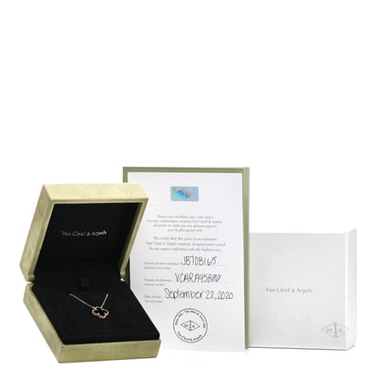 Van Cleef & Arpels 18K Yellow Gold Black Onyx Vintage Alhambra Pendant Necklace 6 of 6