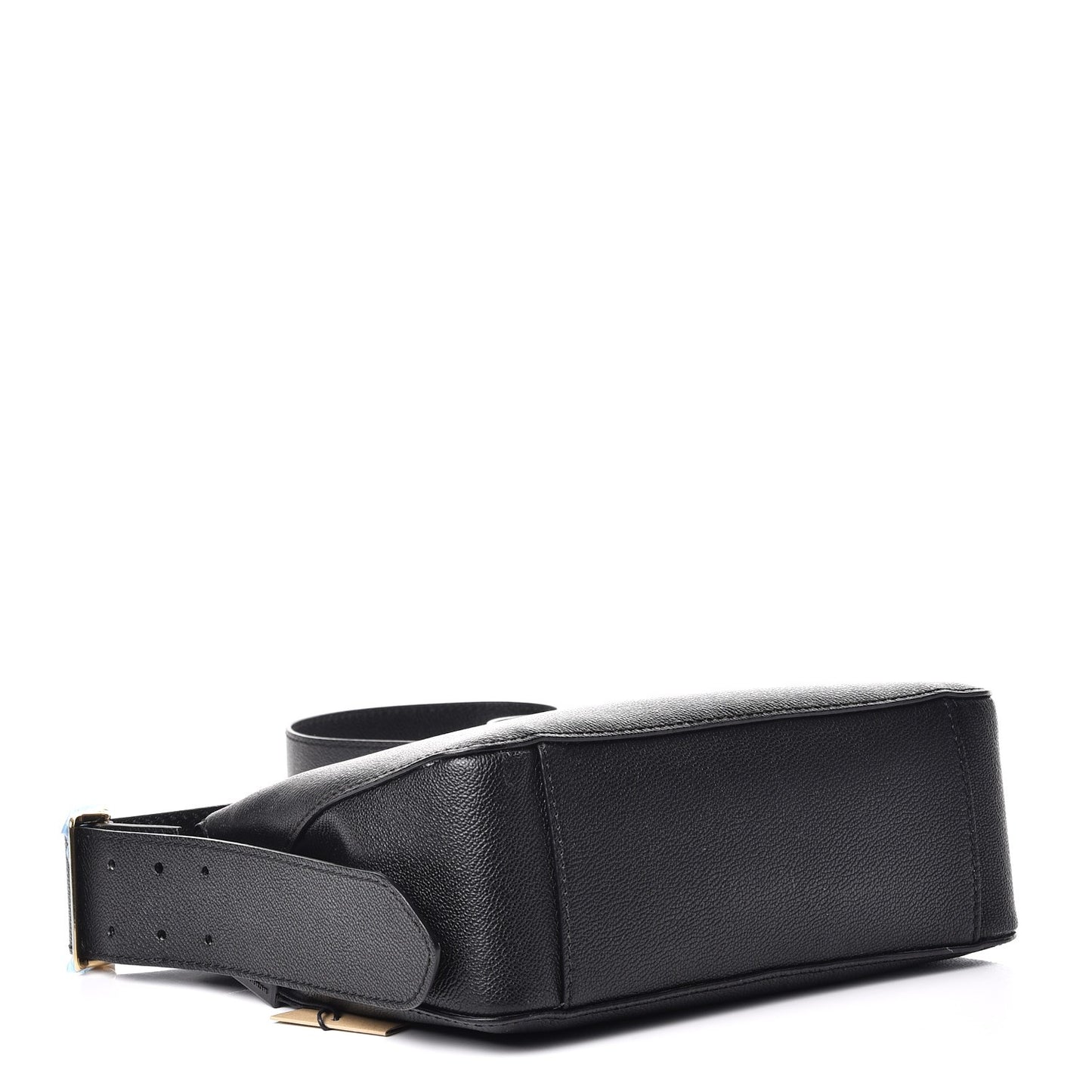 Soft Grain Calfskin House Check Small Helmsley Crossbody Black