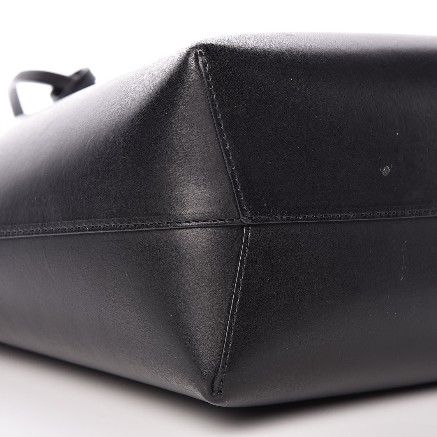 Mansur Gavriel Vegetable Tanned Calfskin Mini Bucket Bag Black Flamma 9 of 13