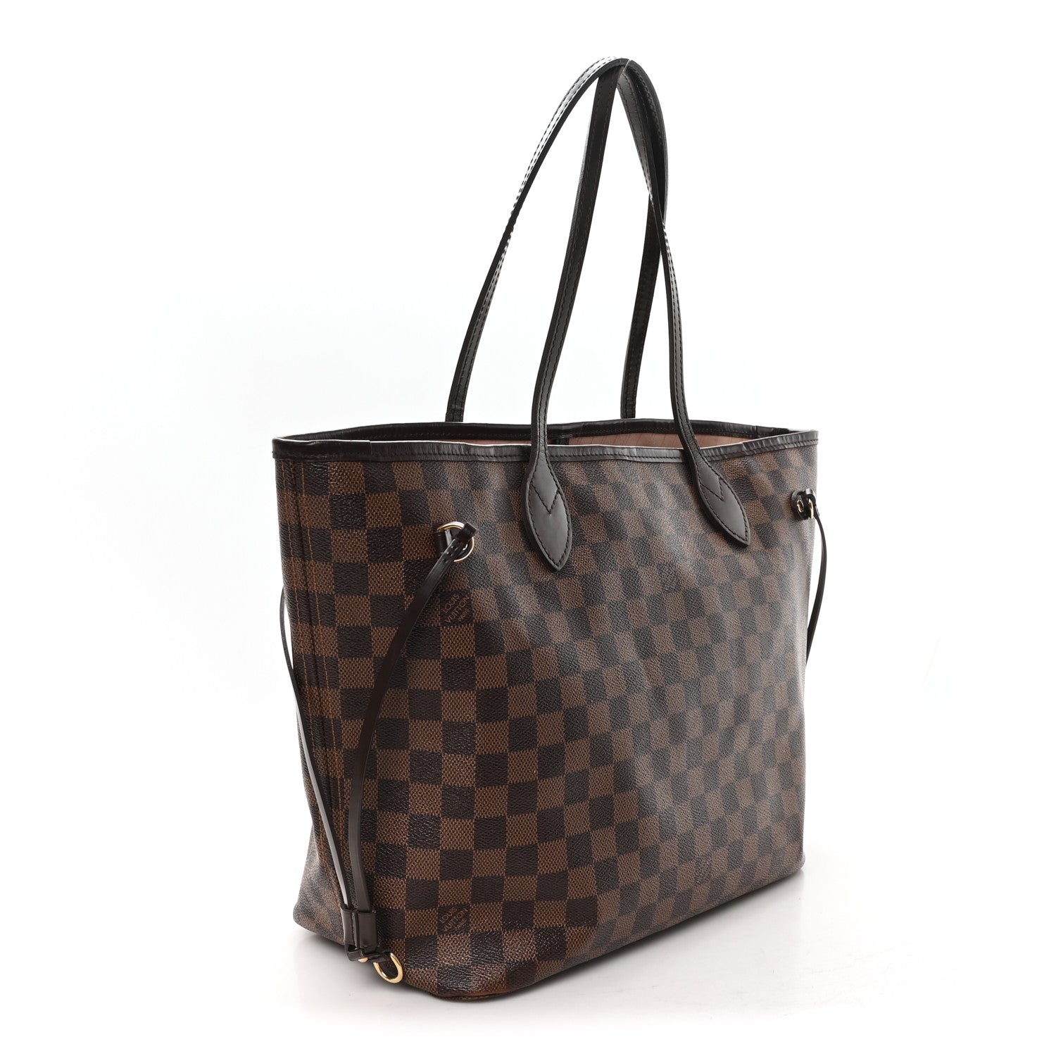 Louis Vuitton Damier Ebene Neo Neverfull MM Rose Ballerine 4 of 14