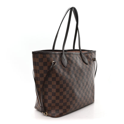 Louis Vuitton Damier Ebene Neo Neverfull MM Rose Ballerine 4 of 14