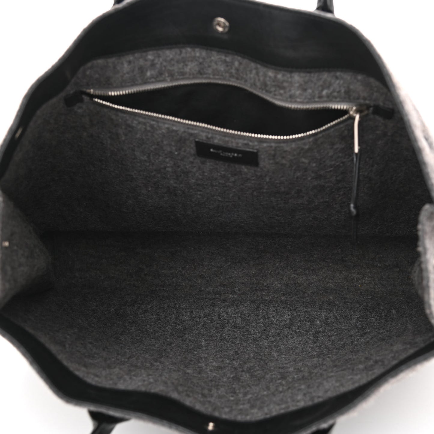 Wool Calfskin Rive Gauche Tote Grey