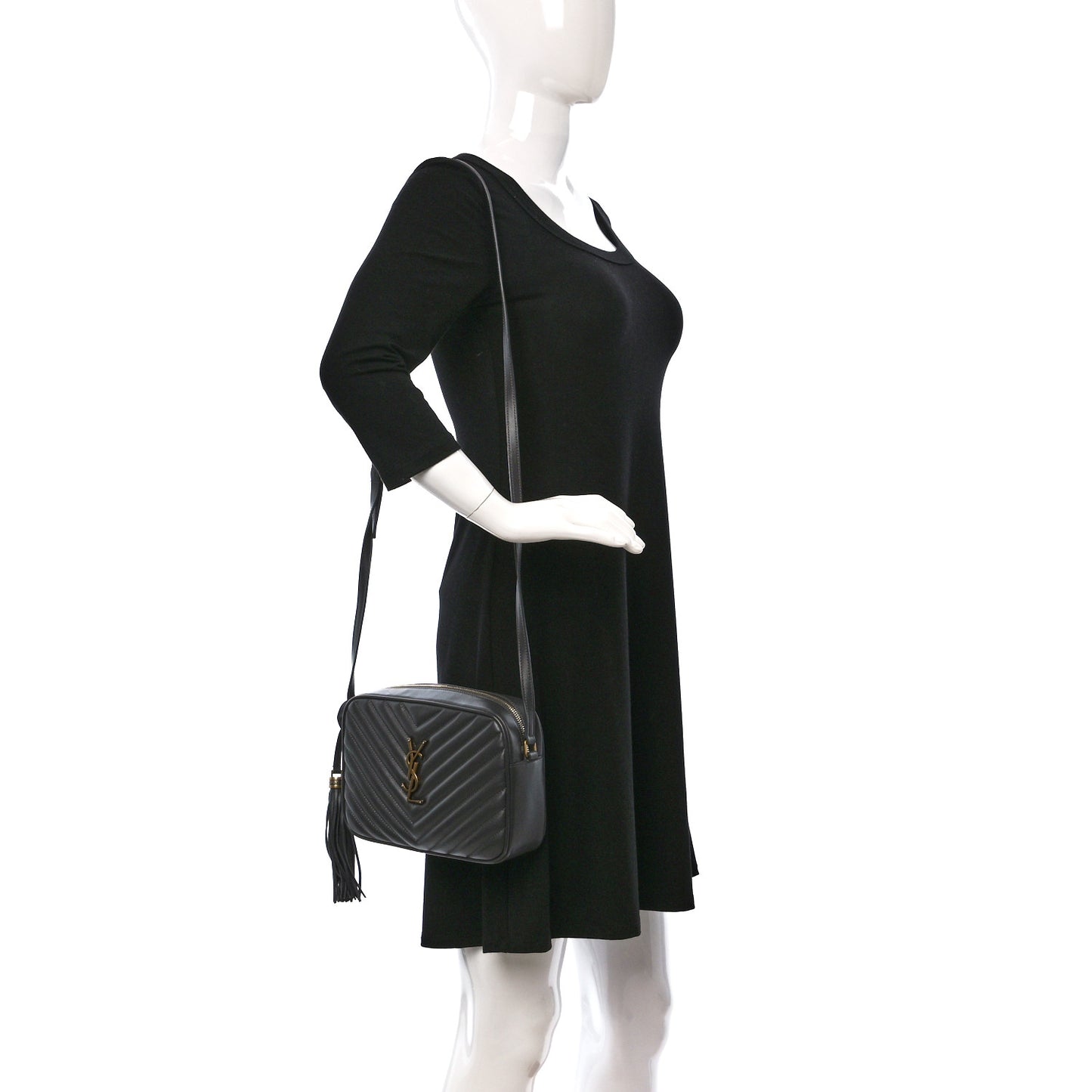 Calfskin Matelasse Monogram Lou Camera Bag Storm