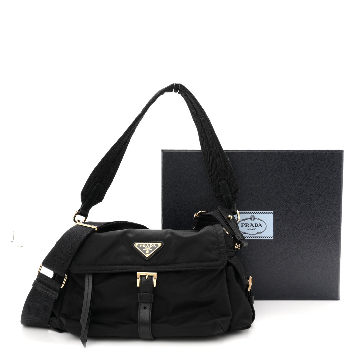 Prada Re-Nylon Medium Explore Shoulder Bag Black 11 of 11