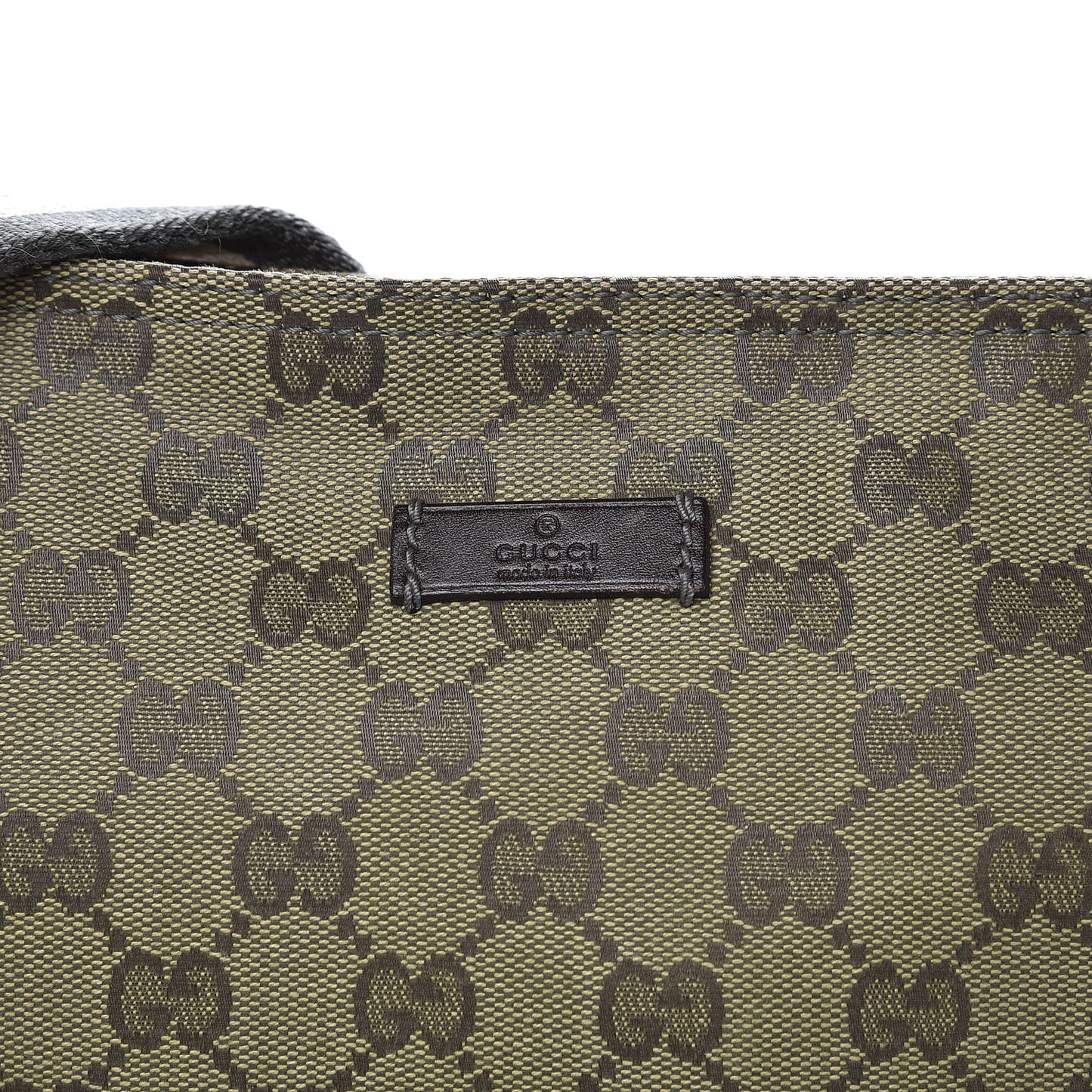 Monogram Web Small Flat Messenger Crossbody Dark Brown
