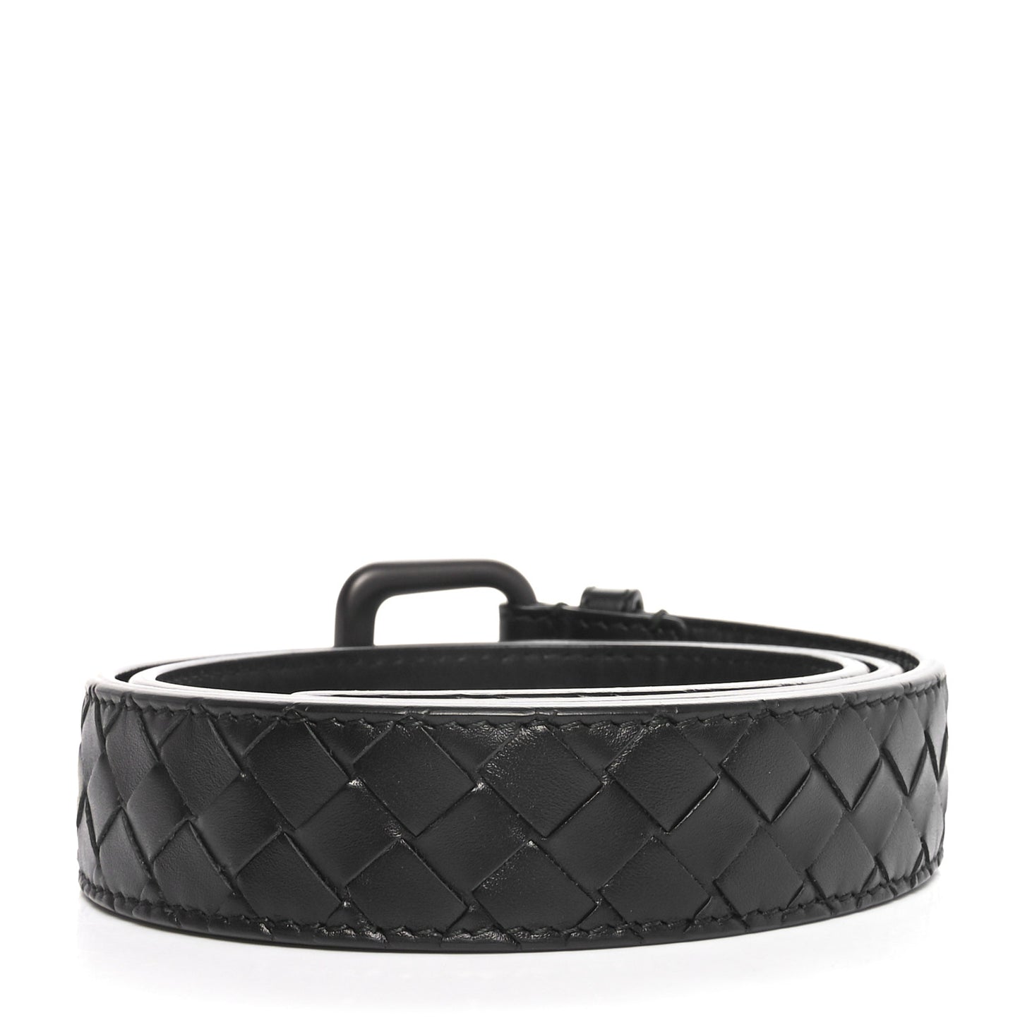 Nappa Intrecciato Belt 80 32 Black