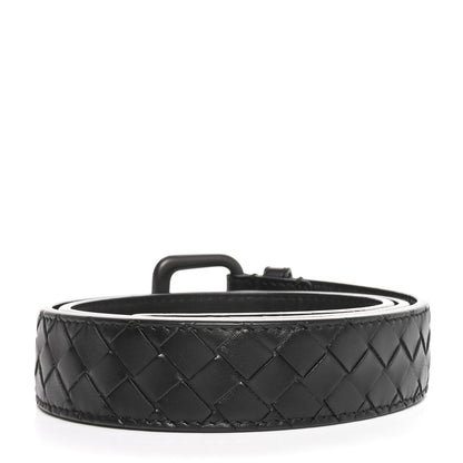 Bottega Veneta Nappa Intrecciato Belt 80 32 Black 2 of 5