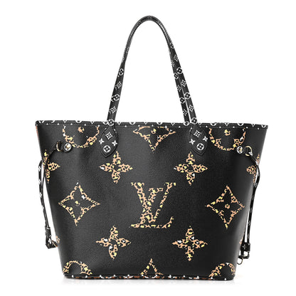 Louis Vuitton Monogram Giant Jungle Neverfull MM Black 3 of 10