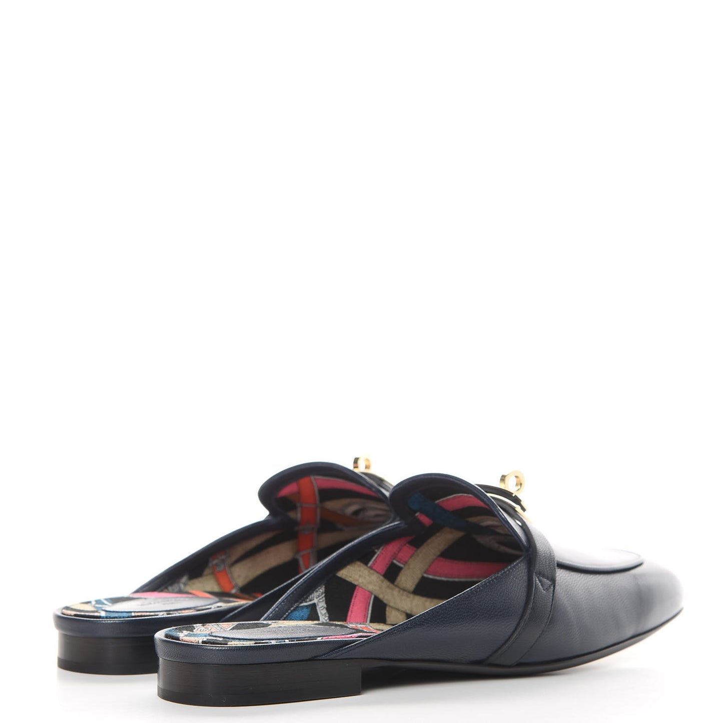 Goatskin Oz Mules 41 Bleu Indigo