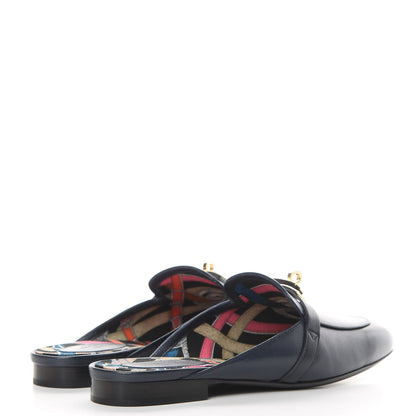 Hermes Goatskin Oz Mules 41 Bleu Indigo 4 of 8