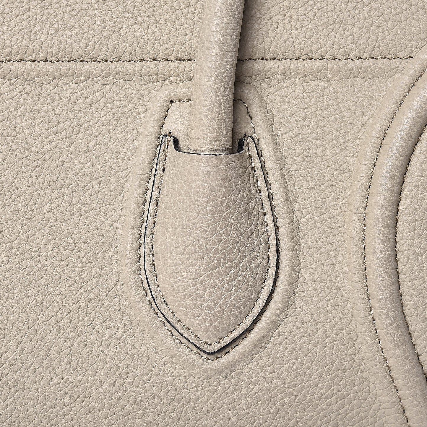 Baby Grained Calfskin Medium Phantom Luggage Quartz