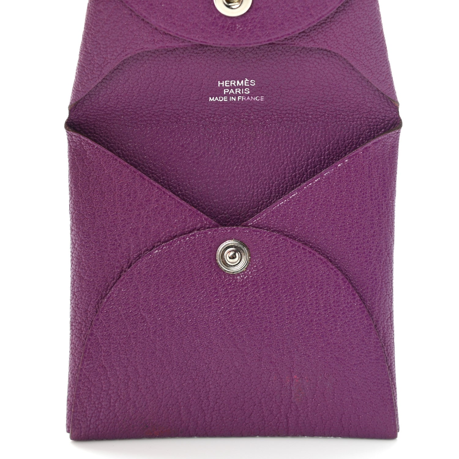 Hermes Chevre Mysore Bastia Coin Purse Anemone 5 of 10
