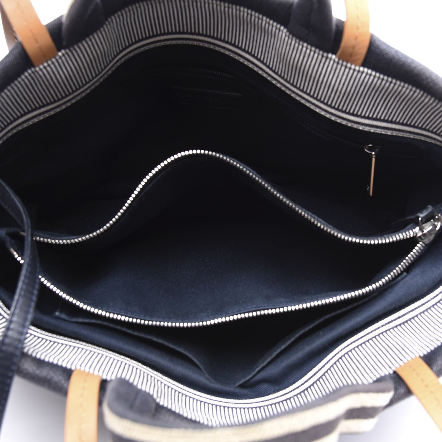 Chanel Denim Large Shopping Tote Blue 4 of 10