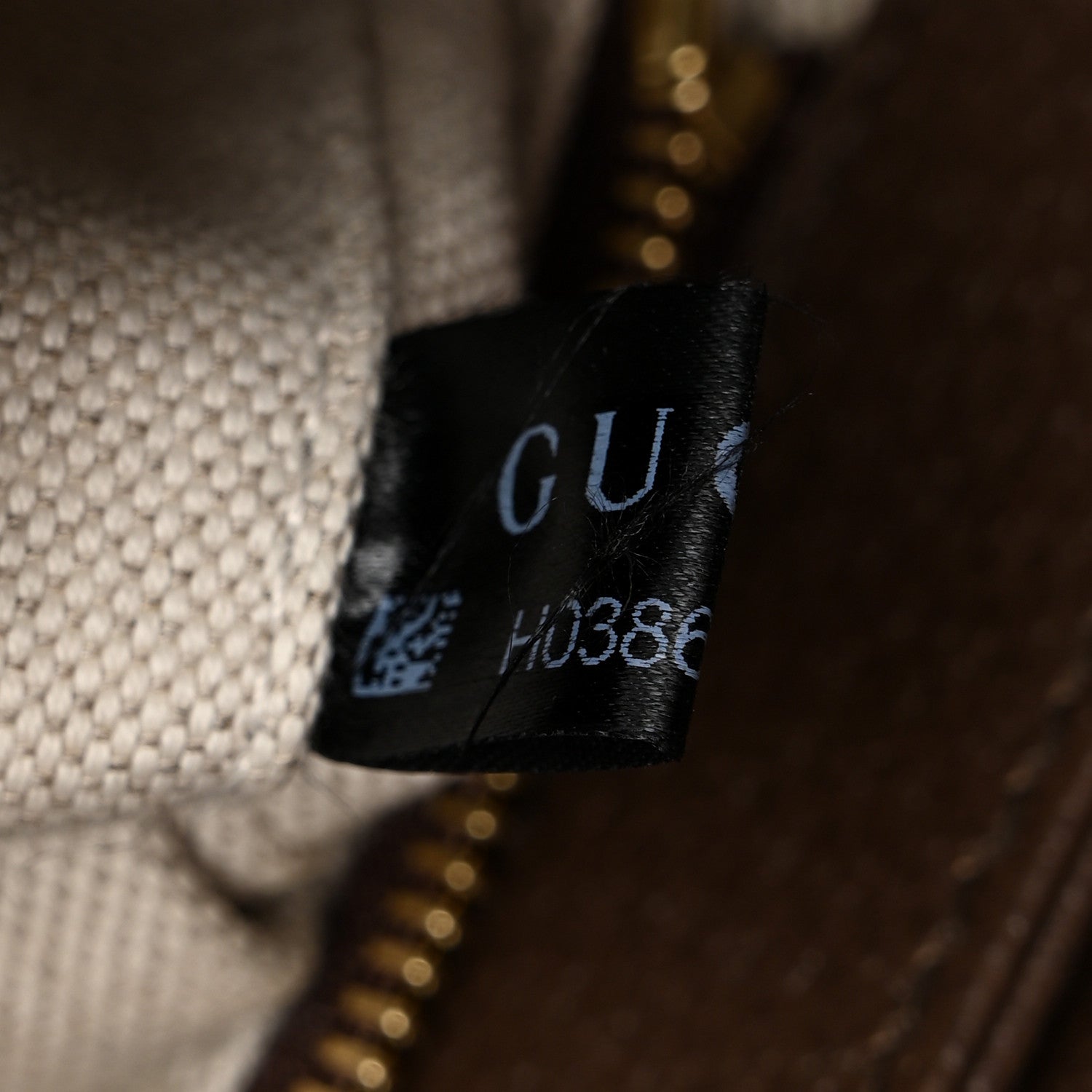 Gucci Monogram Jumbo GG Textured Dollar Calfskin Embroidered Horsebit 1955 Shoulder Bag Camel Ebony New Acero Multicolor 7 of 10