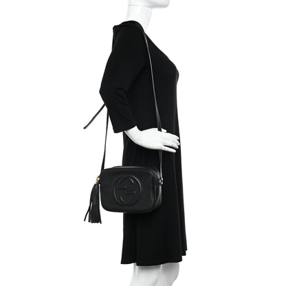 Gucci Pebbled Calfskin Small Soho Disco Bag Black 2 of 10