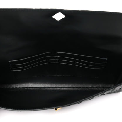 Bottega Veneta Nappa Intrecciato Long Andiamo Top Handle Clutch Black 5 of 7