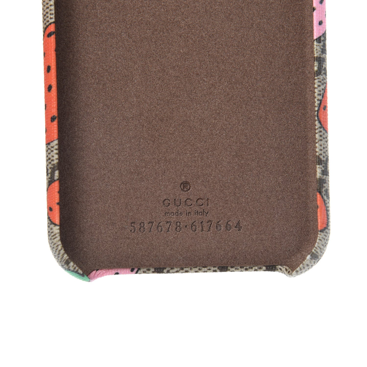 Gucci GG Supreme Monogram Strawberry iPhone X/XS Case 6 of 7