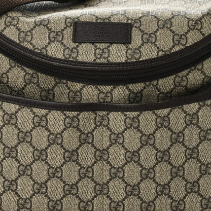 Gucci Monogram Natural Pigskin Large Diaper Bag Beige Ebony Cocoa Dark Chocolate 8 of 15