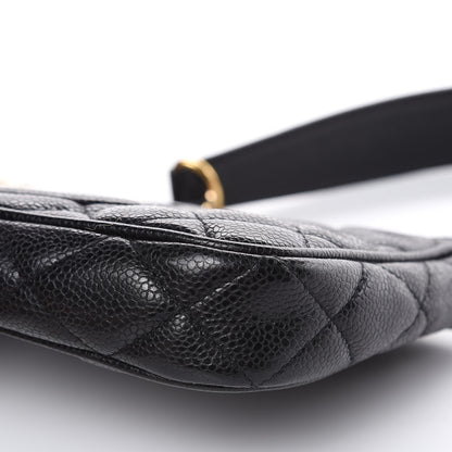 Chanel Caviar Quilted CC Shoulder Bag Black 10 of 12