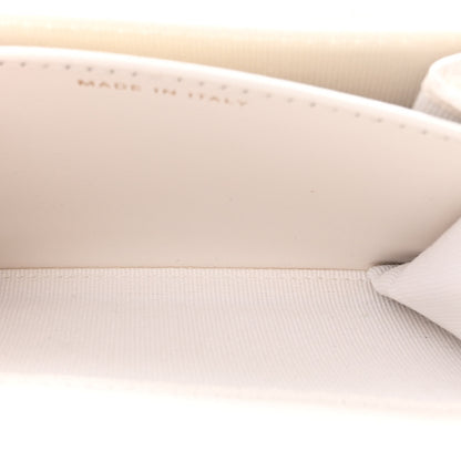 Chanel Caviar Quilted Flap Card Holder On Chain White 6 of 12