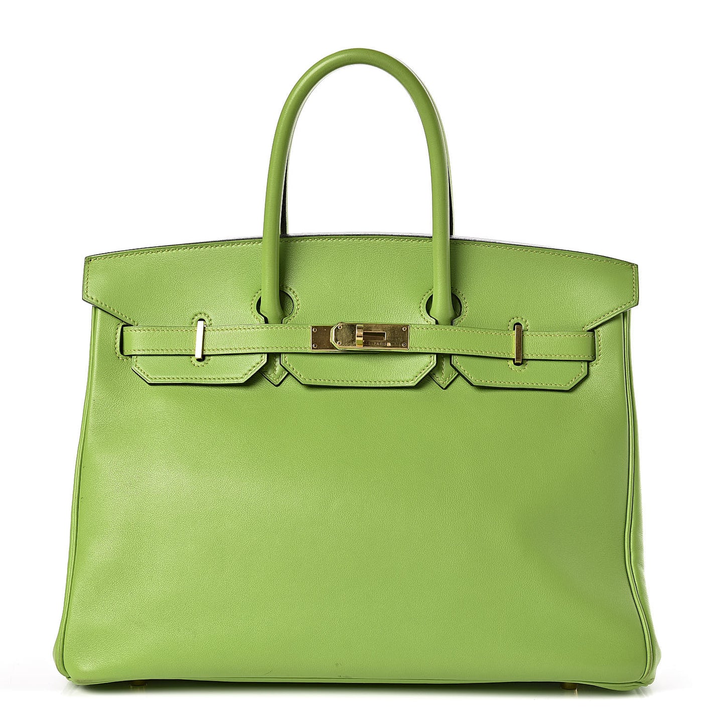 Veau Gulliver Birkin 35 Vert Cru