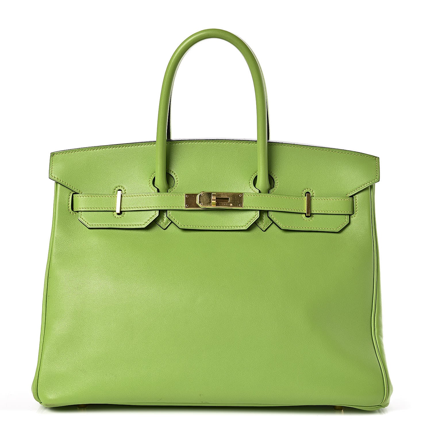 Hermes Veau Gulliver Birkin 35 Vert Cru 1 of 18