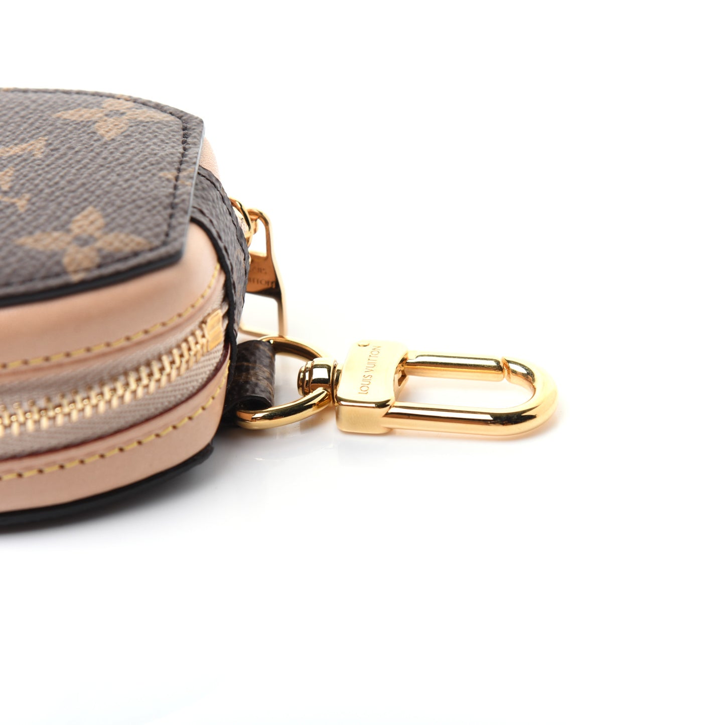 Monogram Round Bag Charm