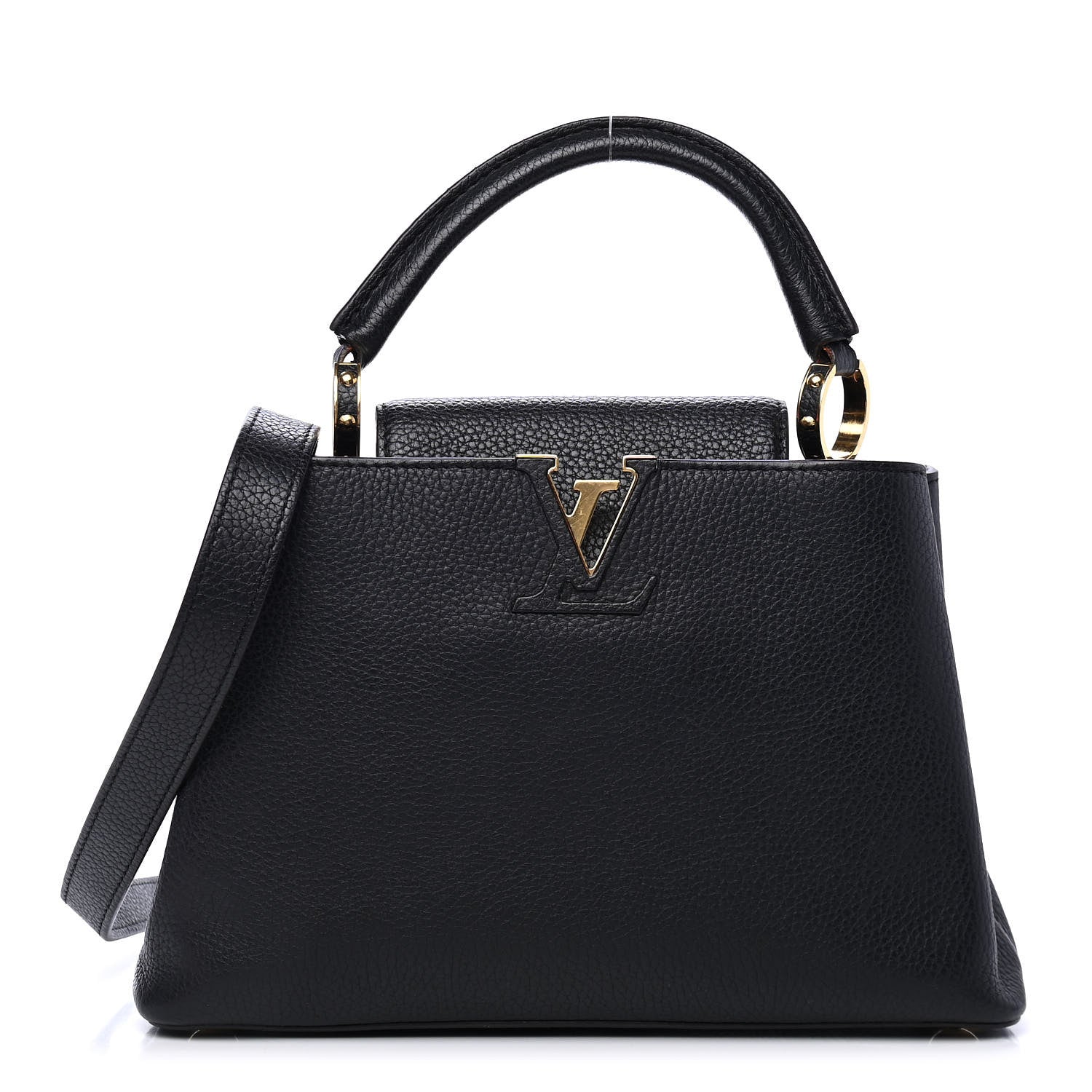 Louis Vuitton Taurillon Capucines BB Black 1 of 5