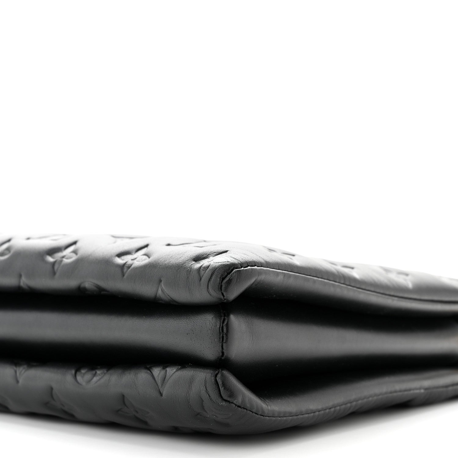 Louis Vuitton Lambskin Embossed Monogram Coussin MM Black 9 of 10