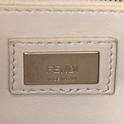 Fendi Nappa Lace Up Mini Peekaboo Iconic Satchel Bianco Carta 7 of 9
