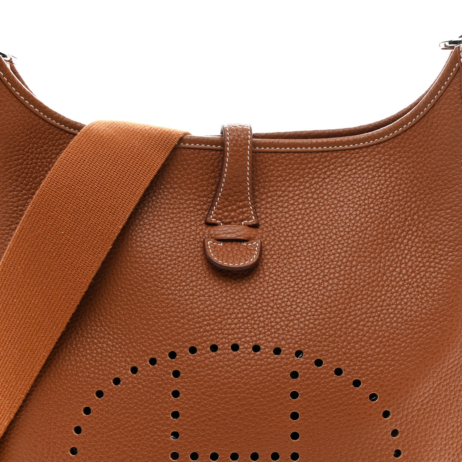 Hermes Taurillon Clemence Evelyne III PM Gold 7 of 9