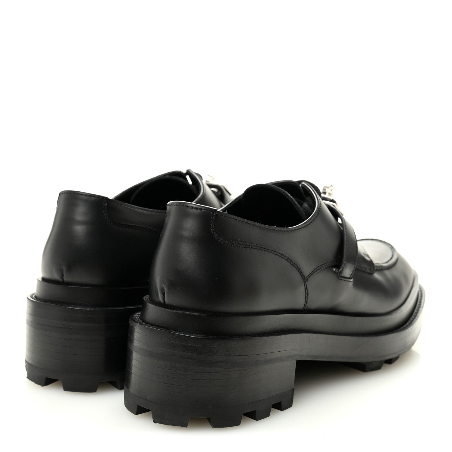 Hermes Glossed Calfskin First Oxford 38 Black 5 of 10