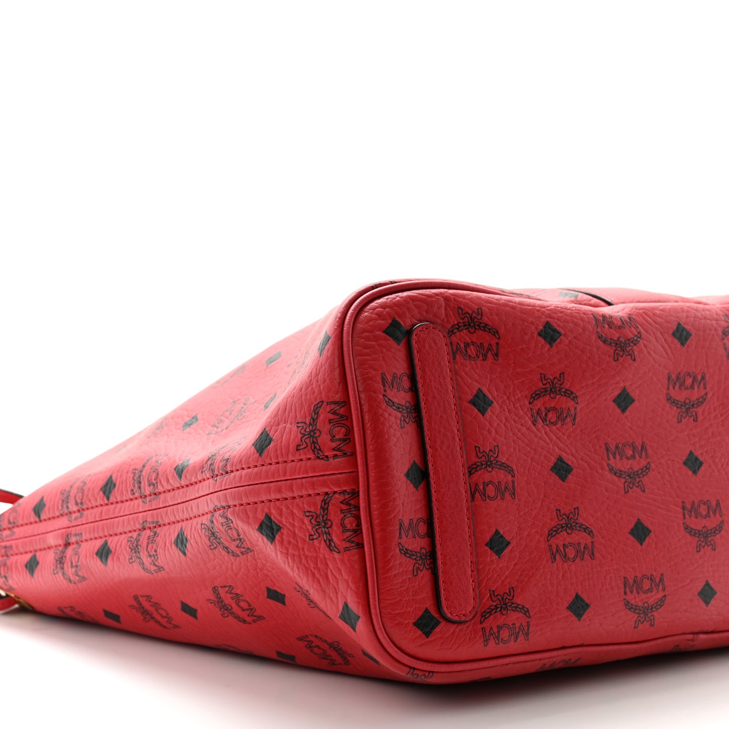 Visetos Medium Liz Reversible Shopper Tote Ruby Red