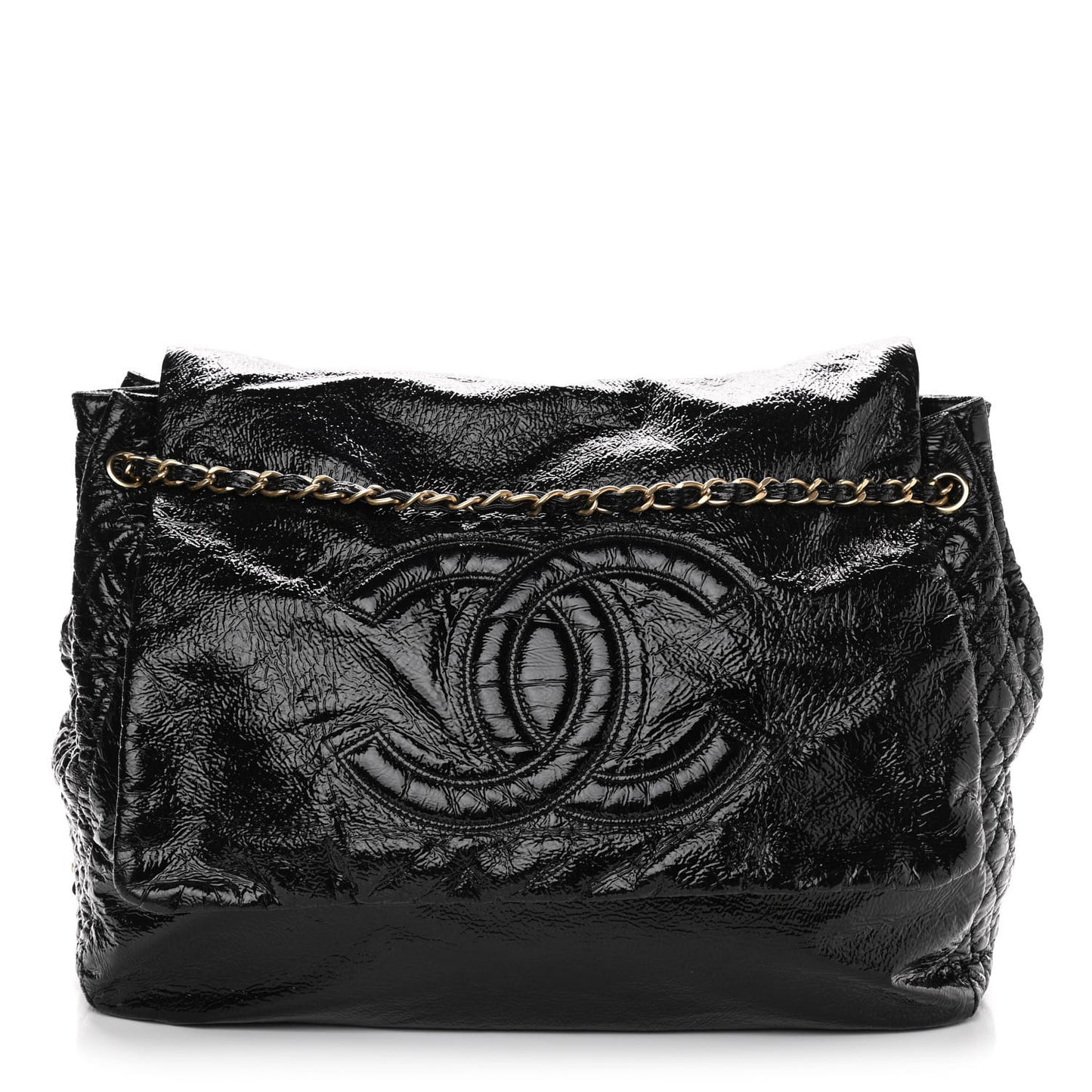 Vinyl XXL Rock and Chain Flap Black