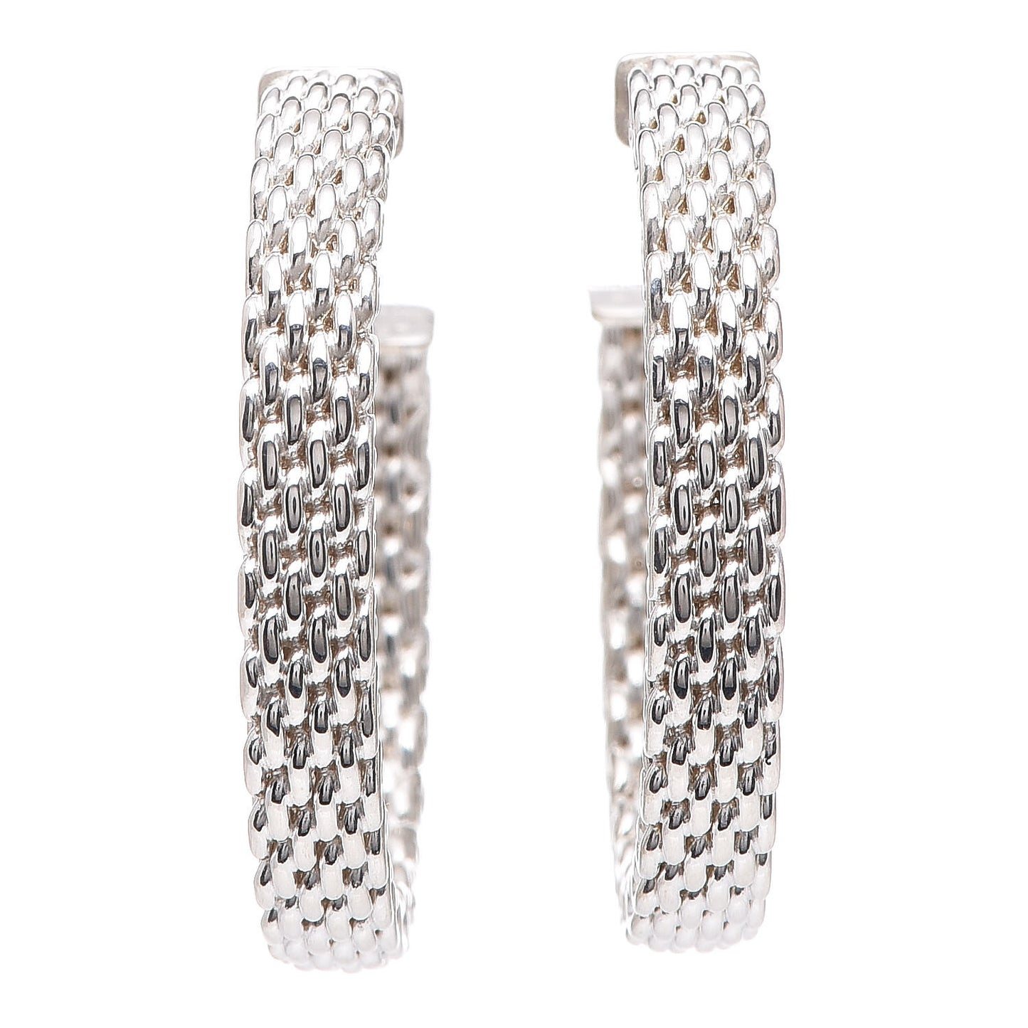 Sterling Silver Narrow Somerset Hoop Earrings