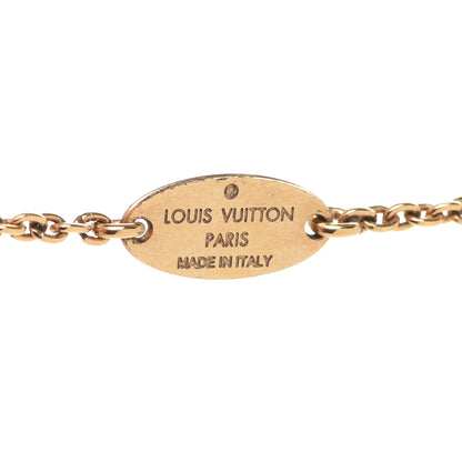 Louis Vuitton Crystal Essential V Necklace Gold 7 of 10