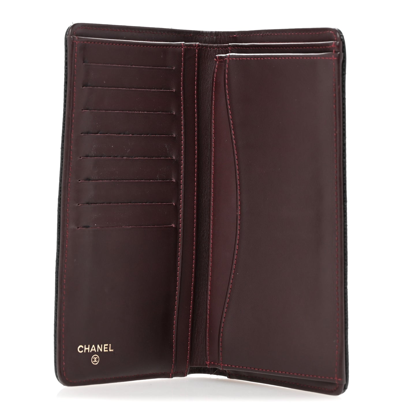 Caviar Quilted Yen Wallet Black