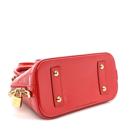 Louis Vuitton Vernis Alma BB Cherry 4 of 9