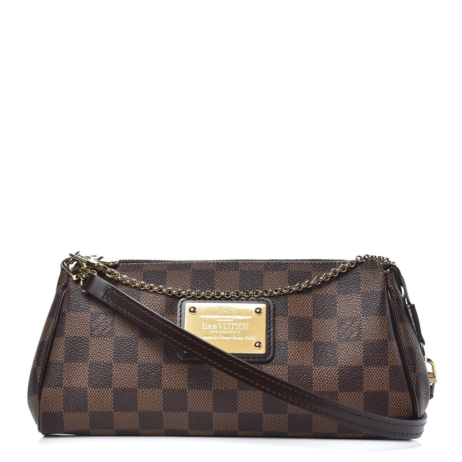 Louis Vuitton Damier Ebene Eva Clutch 1 of 9