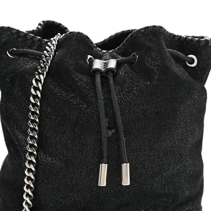 Stella McCartney Shaggy Deer Small Falabella Bucket Bag Black 7 of 11