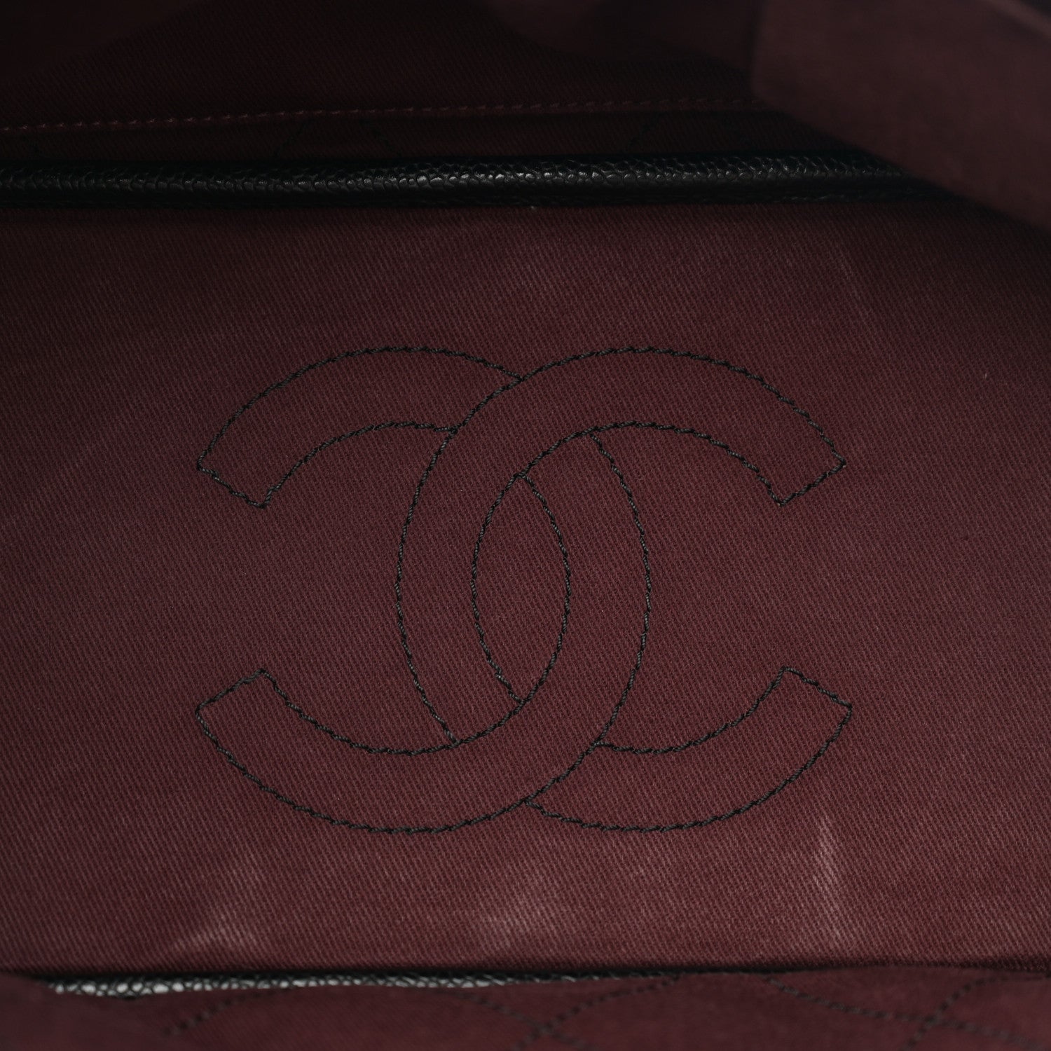 Chanel Grained Calfskin Shopping Fever Tote Black 6 of 13