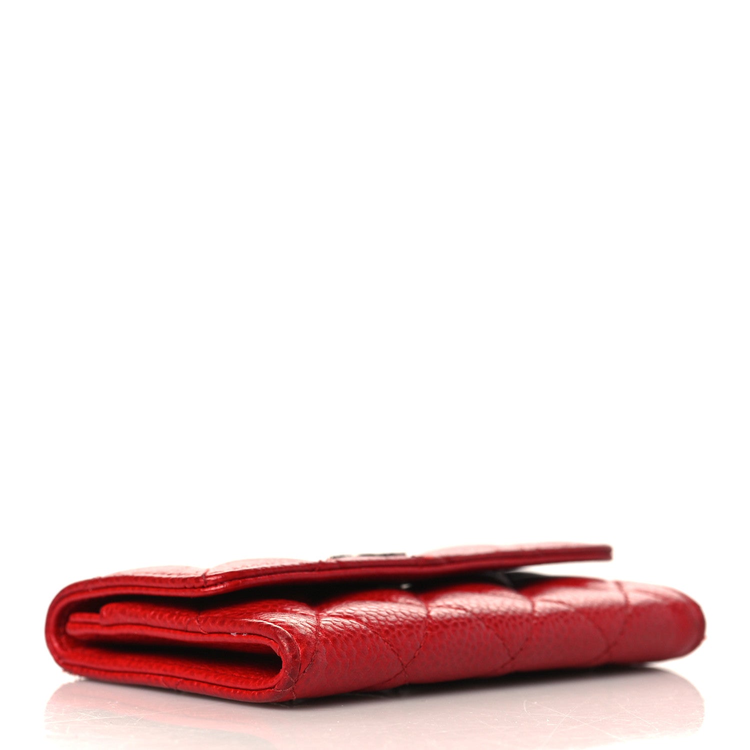 Chanel Caviar Quilted Flap Card Holder Red 4 of 12