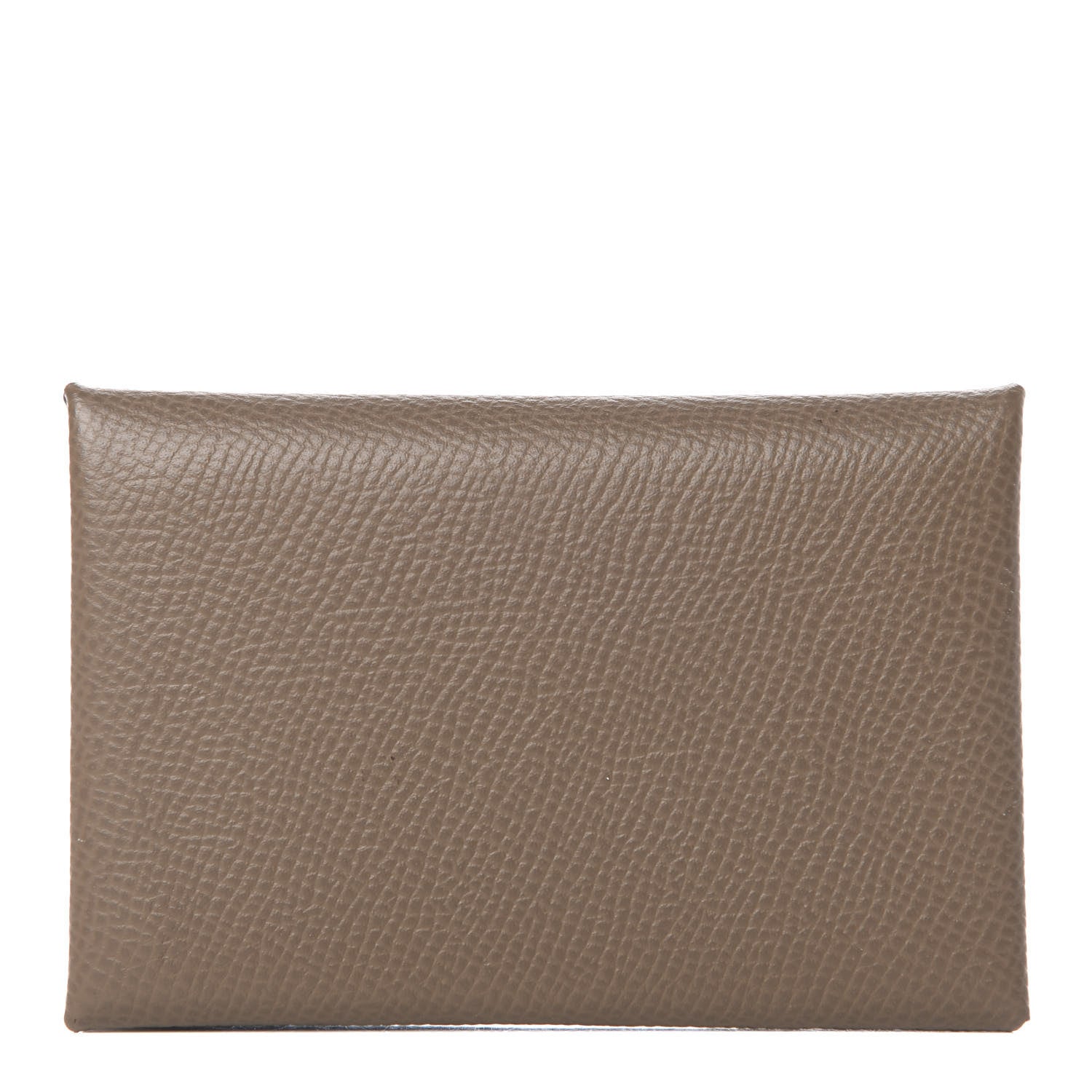 Hermes Epsom Calvi Card Case Etoupe 1 of 8